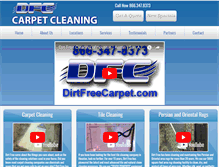 Tablet Screenshot of dirtfreecarpet.com